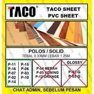 Top Taco Sheet Plain Solid Standard PVC Sheet Deco Sheet