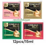 RYZHELSHOPPE CREAMSILK CONDITIONER TRIPLE KERATIN RESCUE SOLD BY 1Dozen (12Sachet)