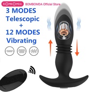 Anal Vibrator Wireless Remote Control Telescopic Dildo Vibrators Male Prostate Massager Butt Plug Vibrador Anal Sex Toys