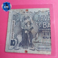 obligasi potongan uang 10 Gulden wayang