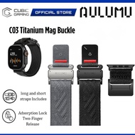 AULUMU C03 Titanium Mag Buckle Woven Watch Strap | Magnetic Quick Lock | 42/44/45/46/49mm