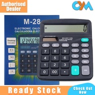 CYM Electronic Calculator M28 12 Digits Big Display 2 Way Power Battery Solar Enegry Casio Canon M-2