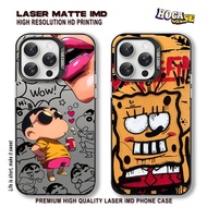 HP Cartoon Case HC601 IMD Redmi Note 14 13 12 11 10 9 9A 9C 10A 10C Premium Matte Black Casing Gloss