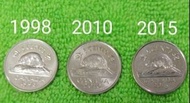 加拿大硬幣 1998/2010/2015