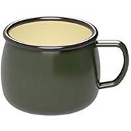 珍珠金屬 CAPTAIN STAG 琺瑯馬克杯 橄欖綠・UH-505