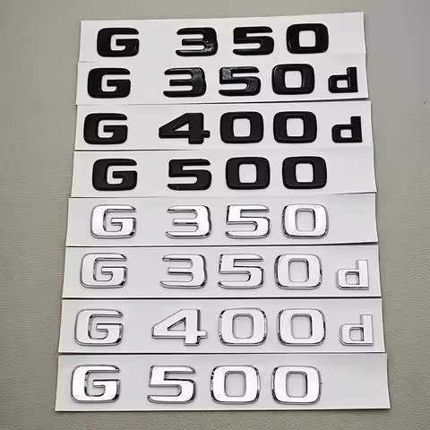 3D ABS Car Letters Logo G350 G350d G500 Sticker Rear Trunk Badge Emblem Decals For Mencedes Menz G35