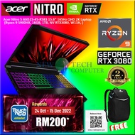 LAPTOP GAMING Acer Nitro 5 AN515-45-R583 R9 ( Ryzen 9 5900HX , 16GB , 1TB NVME SSD , RTX3080 8GD6 , W11H, 165Hz)