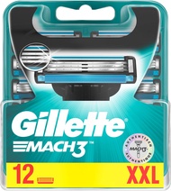 ใบมีดโกน Gillette Mach3สำหรับผู้ชาย12ชิ้น