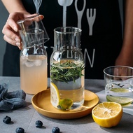 🔥HOT ITEM🔥 Water Carafe Set with Tumbler Glass Borosilicate Glass Water Jar Glass Bottle Milk Bottle
