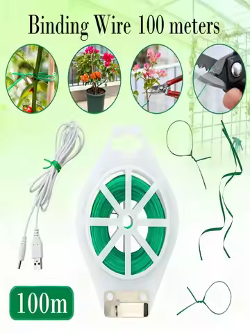 1-3pcsTwist Ties Plastic-coated cable ties for connecting garden plants or office cables featuring a