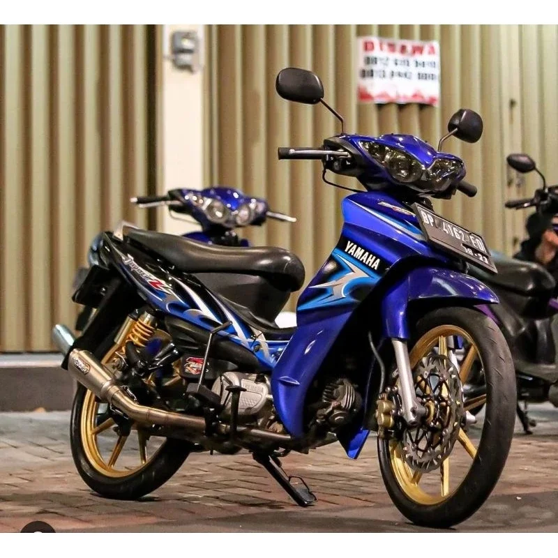 STRIPING STICKER LIS DECAL STANDAR ORI BERKUALITAS yamaha jupiter z 2006 biru hitam jup z burhan 200