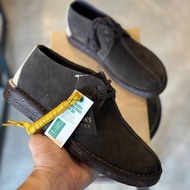 (FREE GIFTS 🎁) CLARKS DESERT TREK 09 Genuine Leather Coffee Black S1690001 KASUT KULIT LELAKI MEN MA