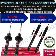 KYB GENUINE ABSORBER (FRONT, REAR) FOR MITSUBISHI PAJERO [V78, V80, V87, V93, V97] '04-15YR / MONTER