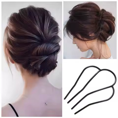 Metal Hair Fork Clip Women Teeth Hair Pin Combs Messy Bun Hair Pin Clip Hair Side Combs Updo Hair St