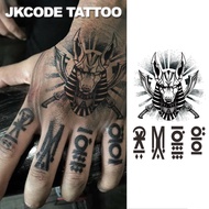 Herbal Tattoo Ancient Egyptian and Greek Mythical Beast Motifs Ancient Text Patterns Finger Tattoo D