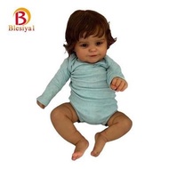 Mainan Boneka Bayi Perempuan Reborn 19 "Mirip Asli Bahan Silikon