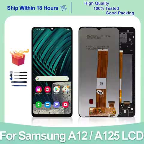 For Samsung Galaxy A12 LCD Display A125F A125 Touch Screen Digitizer For A125 LCD SM-A125H SM-A125F/