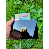 NOMBOR PLATE MOTOR Saiz 1.27cm(0.5inc) number plate