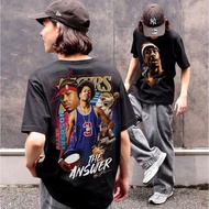 HypeCouture Oversized Tops *Allen Iverson* design T-shirt Streetwear Clothing for men women