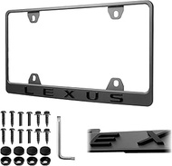 License Plate Frame – Stealth Black Powder Coat UV Resistant Rust-Proof Steel 1pcs Plate Holder - Co