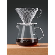 Mongdio Hand Brew Coffee Maker Set Coffee Filter Cup Coffee Filter Hand Brew Funnel Coffee Hand Brew