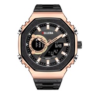 COD BELLEDA 9950 JAM TANGAN PRIA DIGITAL ANALOG DUAL TIME RANTAI