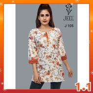 JEEL Floral Printed Short Kurtis For Women's