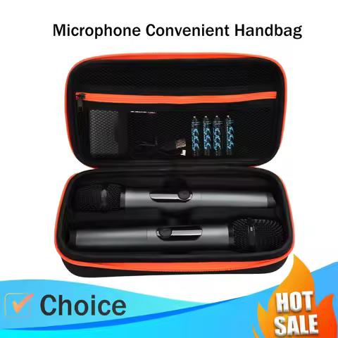 portable handbag suitable for JBL wireless dual microphone system，Handheld dual microphone travel ba