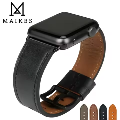 Top Quality Leather Strap For Apple Watch Band 45mm 41mm 44mm 40mm 42mm 38mm Series 7 6 SE 5 4 3 iWa