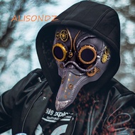 ALISONDZ Steampunk Plague Mask, Long Nose Masquerade Bird Mouth Mask, Funny Scary RP Plague Beak Mas