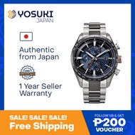 CITIZEN Solar AT8186-51L CITIZEN10 ATTESA ACT Line Eco Drive Chronograph Titanium Day Date Perpetual calendar World time Blue Black  Wrist Watch For Men from YOSUKI JAPAN / AT8186-51L (  AT8186 51L AT818651L AT81 AT8186- AT8186-5 AT8186 5 AT81865 )