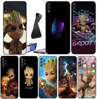 OPPO A3 A3S A5 A37 A40 A60 Neo 9 Reno 6 Pro 10 Pro Plus 8z T9 Groot Anime Soft black phone case