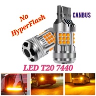 T20 7440 Led lamp, turn signal, Free error, canbus, turn signal Lampu Led Kereta Lampu Signal Kelip 