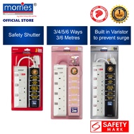 Morries 3M/6M 3/4/5/6 Way Extension Cord (With Surge)