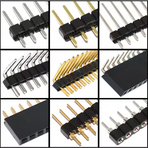 10PCS 1X40 Pin Single Row MALE 2.54MM PITCH 11MM/15MM/17MM/21MM/25MM LONG PIN Header Connector Strip