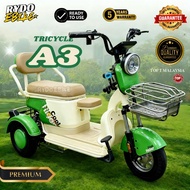 🔥【Ready Stock Malaysia】3 Wheels Electric Tricycle For Adults | 3 Seater Electric Bike | Basikal Elek