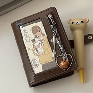 Brown A7Leather Journal Loose-Leaf Portable Diary Travel Journal Notebook