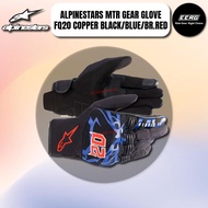 ALPINESTARS 100% ORIGINAL MTR GEAR RIDING GLOVE FQ20 COPPER BLACK/BLUE/BR.RED [M-2XL]