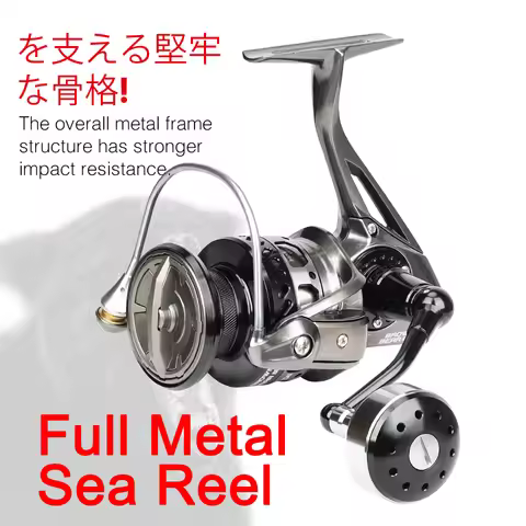 TSURINOYA Brown Bear High Quality Saltwater Metal Reel 8-12Kg Drag Trolling Jigging Spining Fishing 