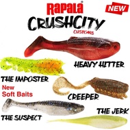 RAPALA CRUSH CITY THE IMPOSTER/ THE SUSPECT/ HEAVY HITTER SOFT BAIT