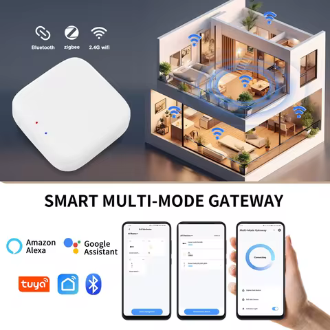 Tuya Bluetooth/Zigbee Multi-mode Gateway Hub Smart Life App Control Smart Home Automation Alexa And 