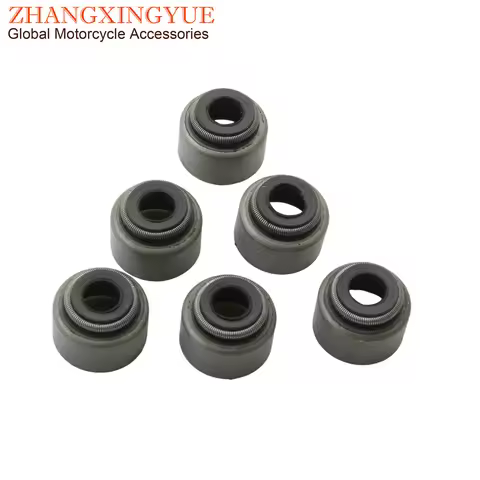 6pc YBR250 YP250 Majesty250 Valve Oil Seal For Yamaha SR125 TW125 TW200 VP250 X- City 250 YP Majesty
