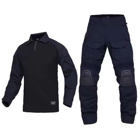 Lynjacye G3 Blue Color Outdoor Camo Training Set Men Emersongear Tactical Hunting Shirt Pants Tops D