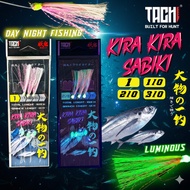 TACHI KIRA-KIRA Apollo Sabiki Luminous Day Night Fishing Apollo Rig Live Bait Laut UkiUki Pantai Bot