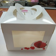 Window cake box 6"X 6"X5" 窗口盒子