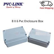 Pvc Link 8 x 6 ABS Pvc Enclosure Junction Box Plastic 863 / 864