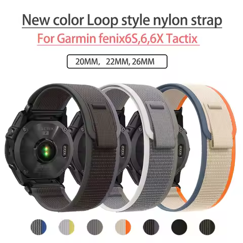 for Garmin fenix7 7X Nylon Watch strap Quick Release for 6X Pro Enduro Instinct Mk1 EPIX gen2 22 26m