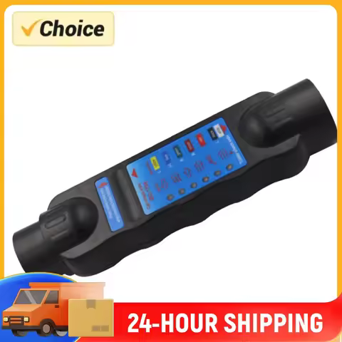RV Connector Tester Plug Tool 12V Wiring Circuit Tester Connector 7-Pin Trailer Plug Socket Tester f