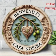 2D Vintage Welcome Home Sign Wall Art for Entryway Housewarming Gift Cafe Decor