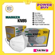 MASKER KN95-MASKER KESEHATAN 5 PLY 1 BOX ISI 20 HARGA /1 PCS TERMURAH